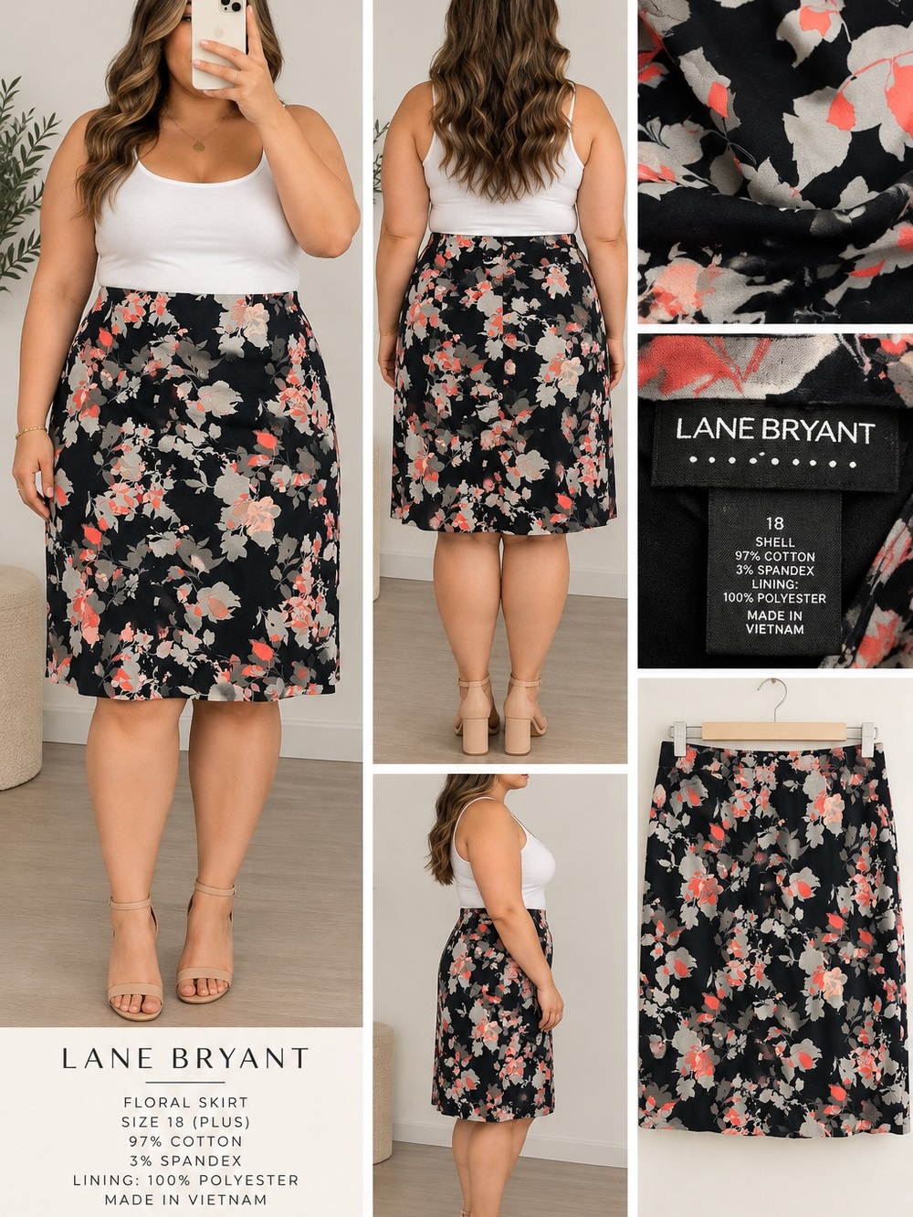 Lane Bryant Midi skirt